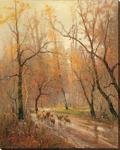 Картина Пастушка возвращается домой