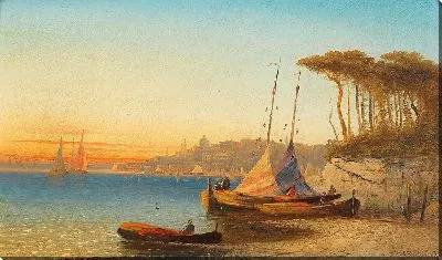 Картина Мотив ам Меербузен фон Искья в Неапеле