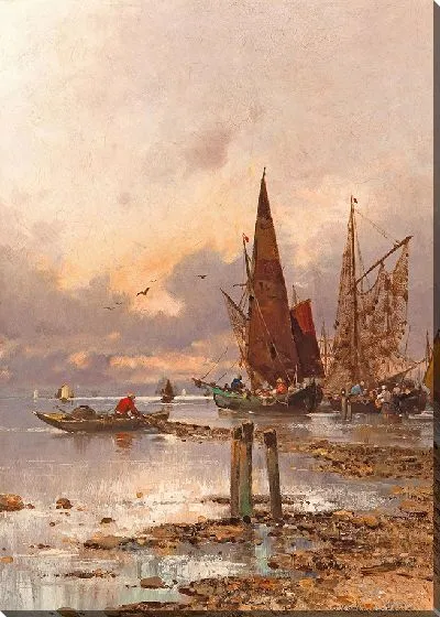 Картина Зонненунтерганг ан дер Грих. Кюсте