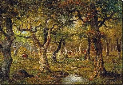 Картина В лесу Барбизона