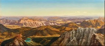 Картина Панорама Мангарта в Юлийских Альпах 3