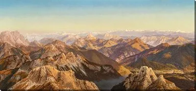 Картина Панорама Мангарта в Юлийских Альпах