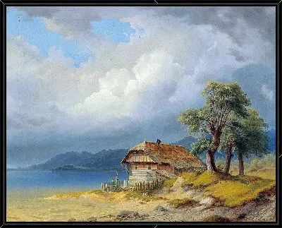 Озеро Вертерзее, рыбацкая хижина