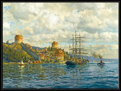 Картина Вид на Босфор с Румелихисари