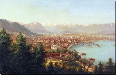 Картина Вид на город Брегенц