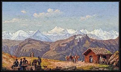 Картина Вид с Гамскогеля в Гаштайне