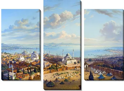 Константинополь с пожарной башней Беязит