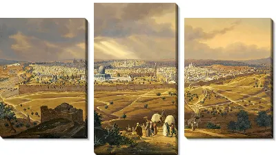 Вид на Иерусалим с Елеонской горой (1847 г.)