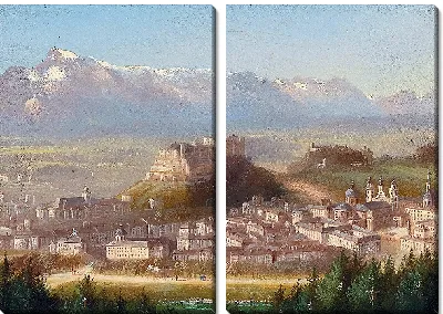 Картина Вид на Зальцбург