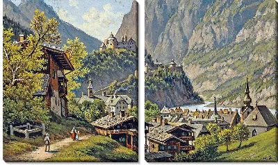 Картина Вид на Верфен
