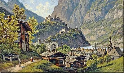 Картина Вид на Верфен