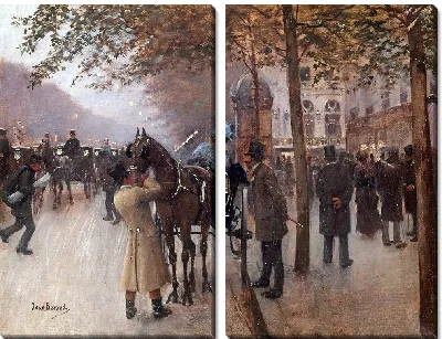 Картина Бульвар Капуцинов, вечер (1880)