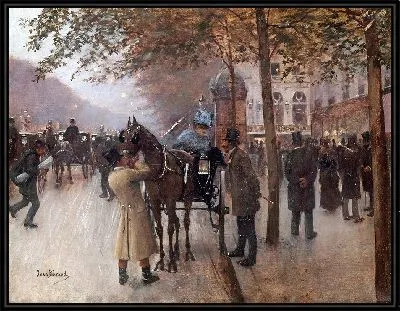 Бульвар Капуцинов, вечер (1880)