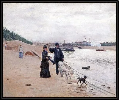 Картина Берег Сены (1880)