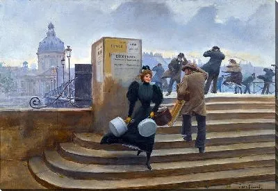 Картина Миллинер на мосту Искусств