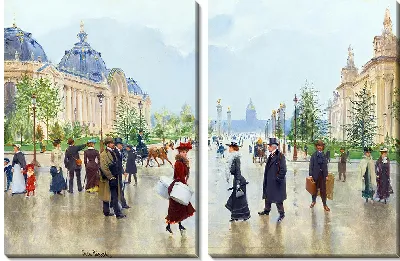 Картина Между Пти и Гран-Пале, авеню Александра III