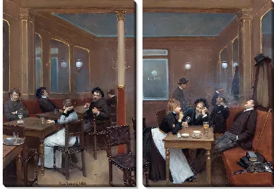 Картина Студенческий пивной ресторан (1889 г.)