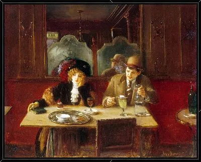 В кафе с абсентом (1909)