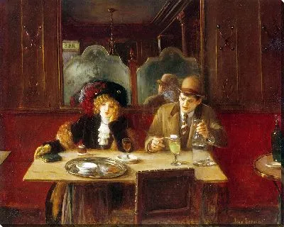 В кафе с абсентом (1909)