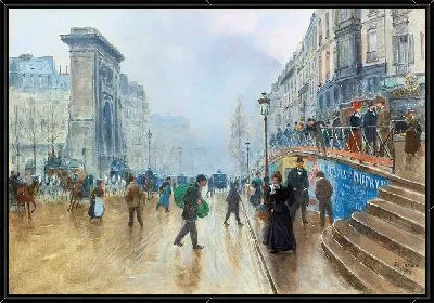 Картина Бульвар Сен-Дени в Париже (1899 г.)