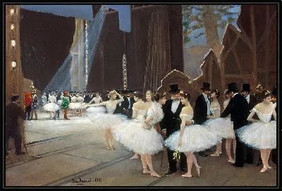 Кулисы Парижской оперы (1889)