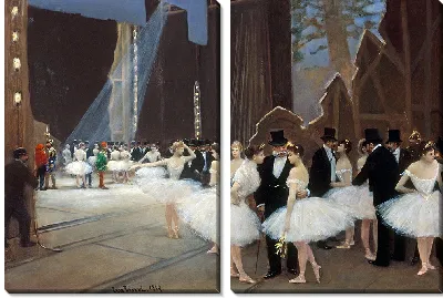 Кулисы Парижской оперы (1889)