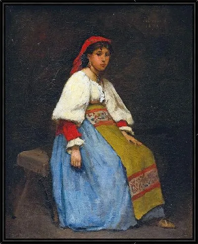 Картина Итальянка (1873)