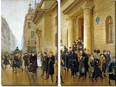 Картина Выход из лицея Кондорсе (1903)