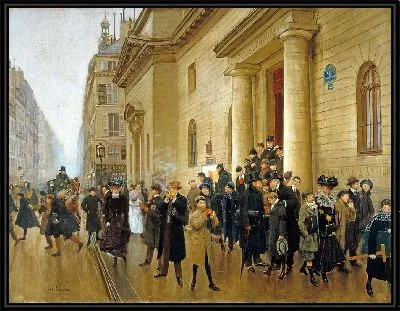 Картина Выход из лицея Кондорсе (1903)