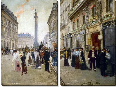 Картина Выход из дома Пакен (1900)