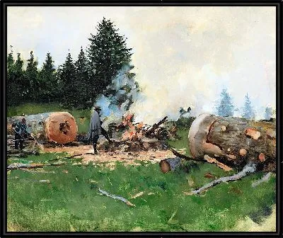 Вудман в горной деревне