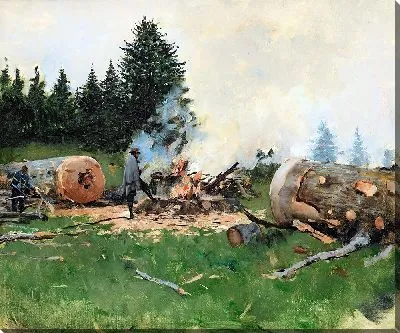 Вудман в горной деревне