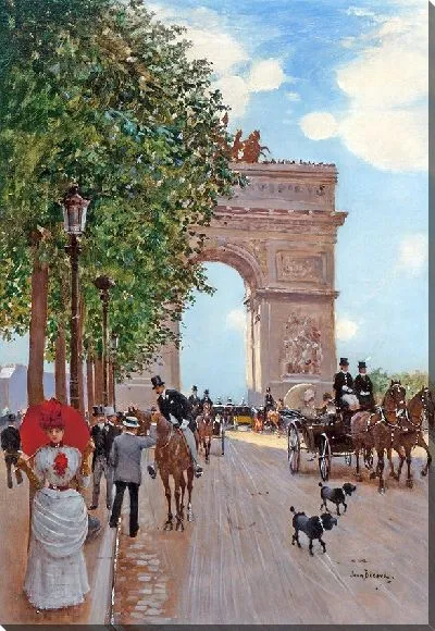 Картина Триумфальная арка, Елисейские поля (около 1882–1885 гг.)