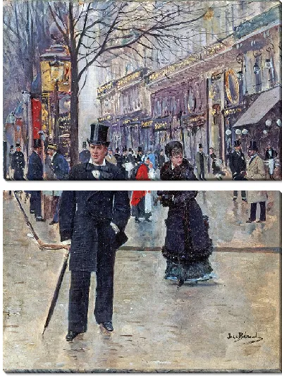 Картина Сюр-ле-бульвар (1880 г.)
