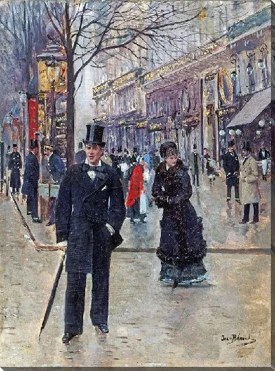 Картина Сюр-ле-бульвар (1880 г.)