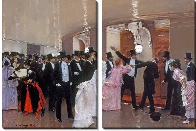 Картина Ссора в кулуарах Оперы (1889)