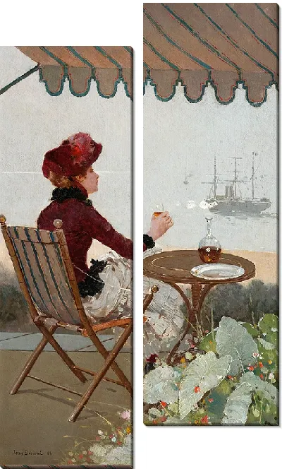 Картина Приморское кафе (1884 г.)