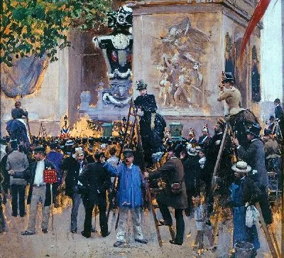 Картина Похороны Виктора Гюго, площадь Эталь (1 июня 1885 г.) (1885 г.)