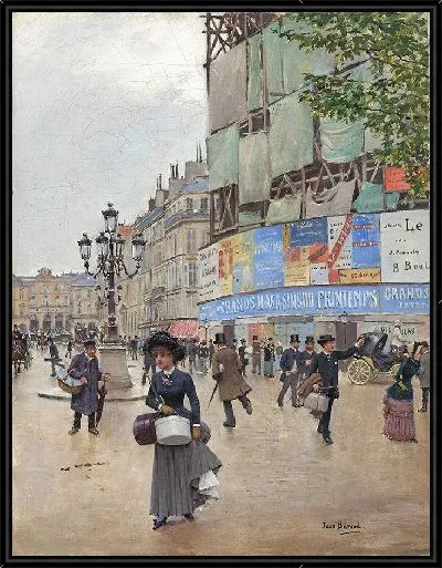 Картина Париж, улица Гавр (ок. 1882 г.)