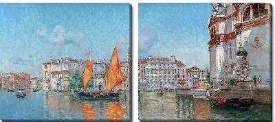 Картина Большой канал со стороны Санта-Мария-делла-Салюте, Венеция.