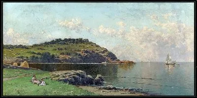 Картина У кромки воды