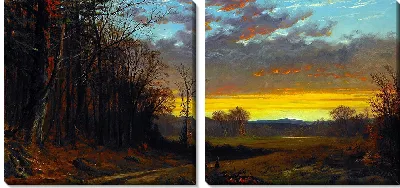 Картина Сумерки в условиях войны (1865 г.)