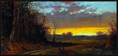 Картина Сумерки в условиях войны (1865 г.)