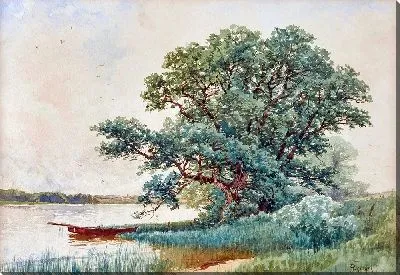 Картина Пунт на реке