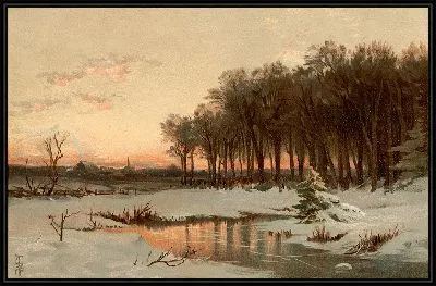 Поздняя осень, река Сако (1861-1897)