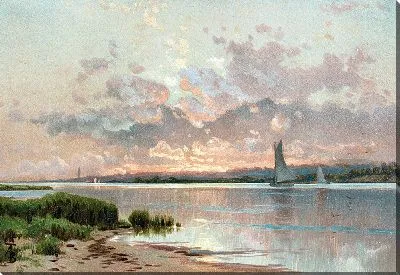 Закат, залив Шиннекок (1861-1897)