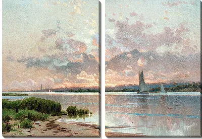 Закат, залив Шиннекок (1861-1897)