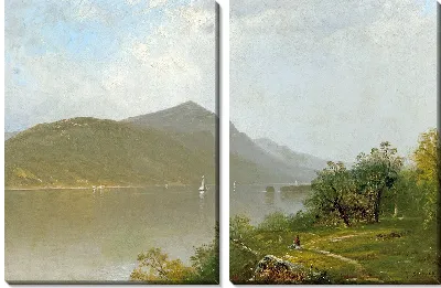 Картина Вдоль реки Гудзон (1872 г.)