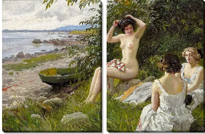 Картина Тре бадепигер и странкантен (1913)
