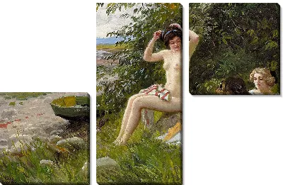 Картина Тре бадепигер и странкантен (1913)